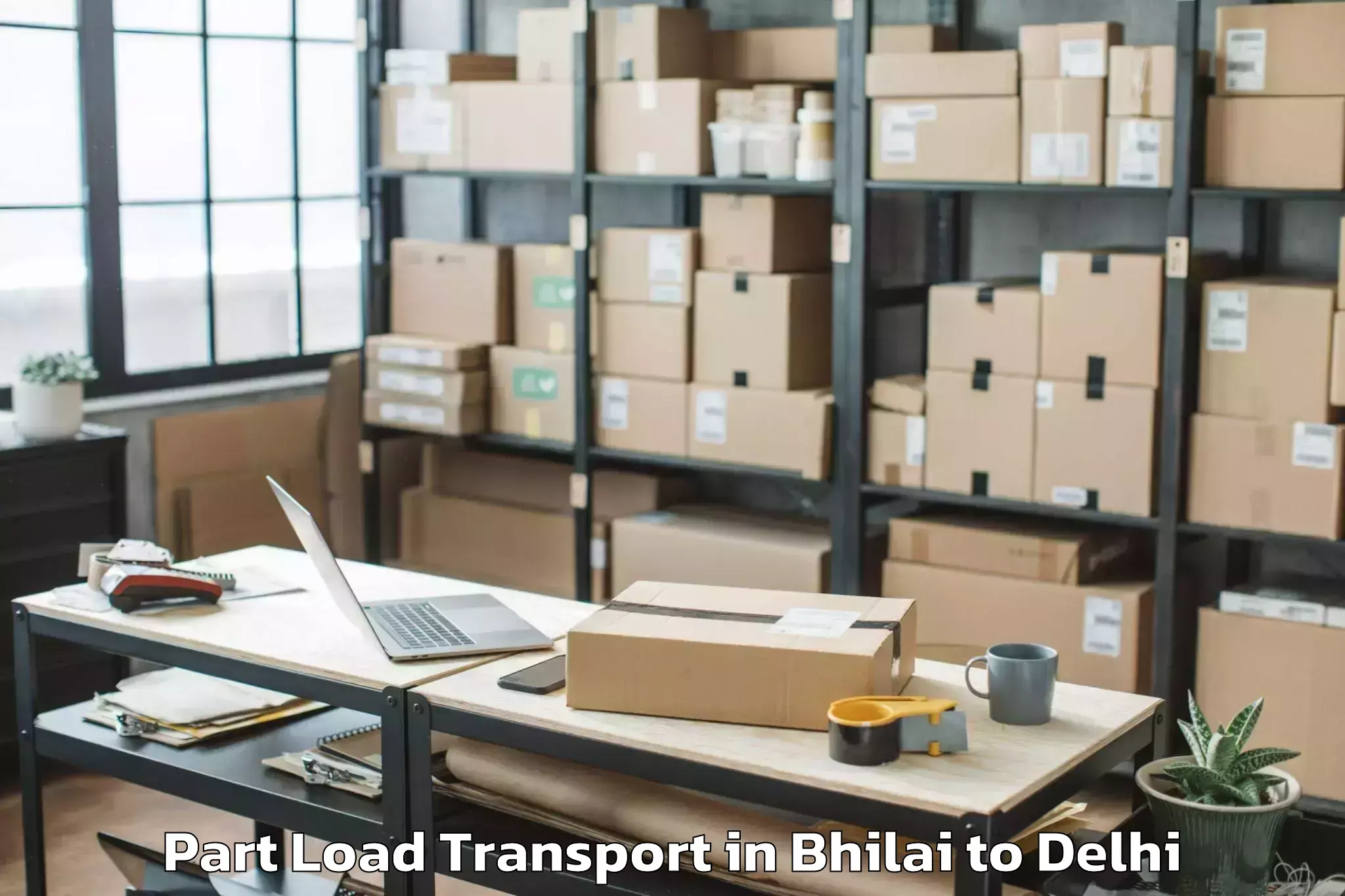 Affordable Bhilai to Darya Ganj Part Load Transport